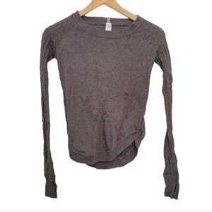 Ivivva Lululemon Gray Cotton Girl's Sweater Size 10